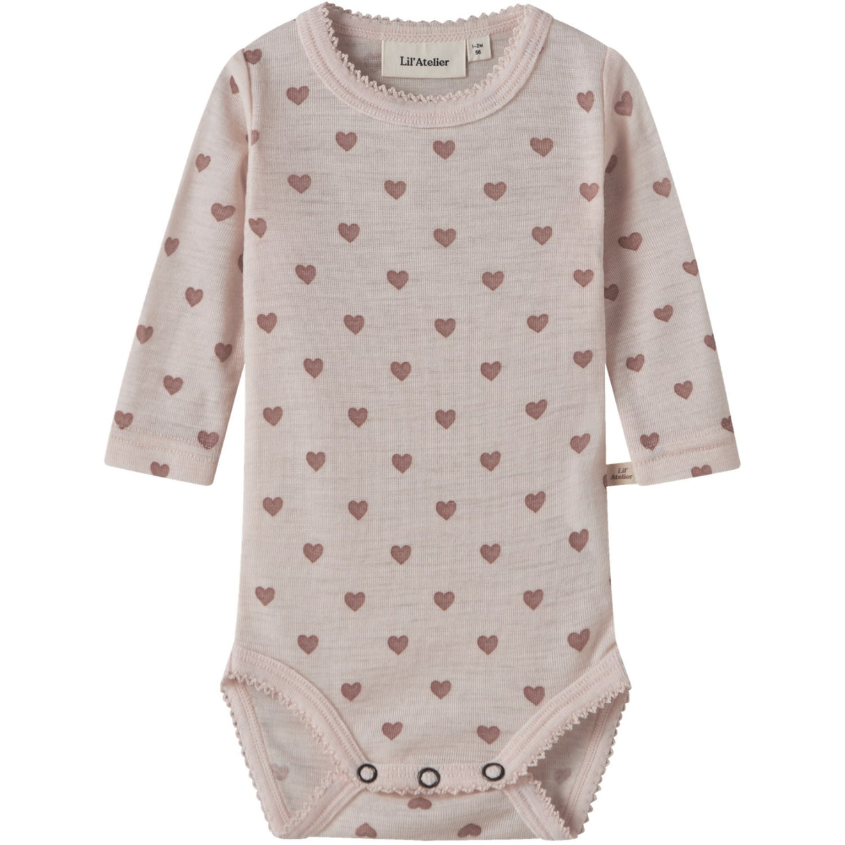 Lil'Atelier Morganite Heart Nbfnoel Nia Uld Ls Slim Body Lil Noos