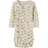 Lil'Atelier Turtledove Cloud Nbnnalu Wo/Mo Ls Slim Slå-om Body Lil