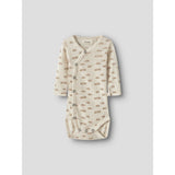 Lil'Atelier Turtledove Cloud Nbnnalu Wo/Mo Ls Slim Slå-om Body Lil