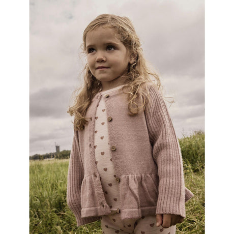 Lil'Atelier Morganite Heart Nmfnoel Nia Uld Ls Slim Top Lil