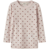Lil'Atelier Morganite Heart Nmfnoel Nia Uld Ls Slim Top Lil