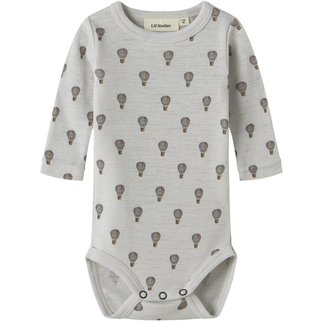 Lil'Atelier Oyster Mushroom Airbaloon Nbmnoel Nor Uld Ls Slim Body Lil