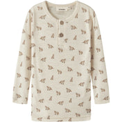 Lil'Atelier Turtledove Fox Nmmnalu Wo/Mo Ls Slim Top Lil