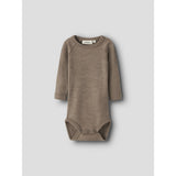 Lil'Atelier Sepia Tint Melange Nbnnester Uld Ls Slim Body Lil