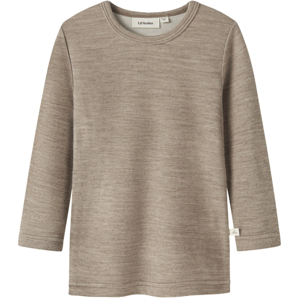 Lil'Atelier Sepia Tint Melange Nmnnilo Wo/Mo Ls Slim Top Lil