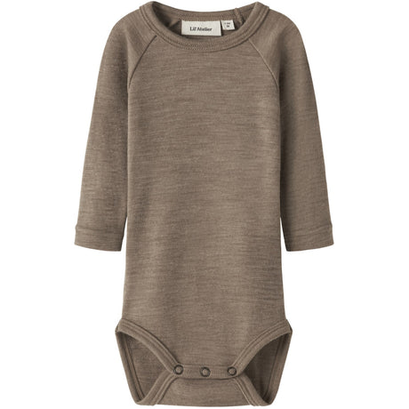 Lil'Atelier Sepia Tint Melange Nbnnester Uld Ls Slim Body Lil