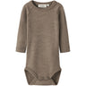 Lil'Atelier Sepia Tint Melange Nbnnester Uld Ls Slim Body Lil