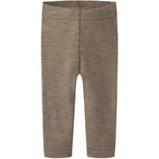 Lil'Atelier Sepia Tint Melange Nbnnester Uld Slim Leggings Lil