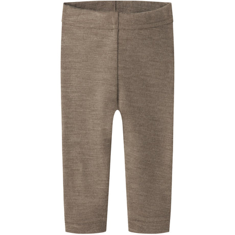 Lil'Atelier Sepia Tint Melange Nbnnester Uld Slim Leggings Lil