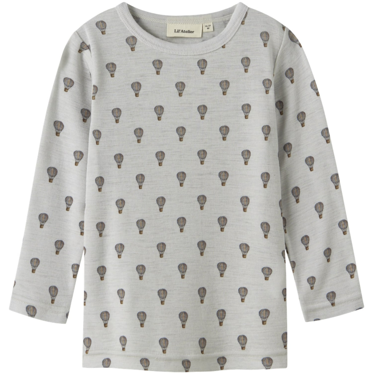Lil'Atelier Oyster Mushroom Nmmnoel Nor Uld Ls Slim Top Lil
