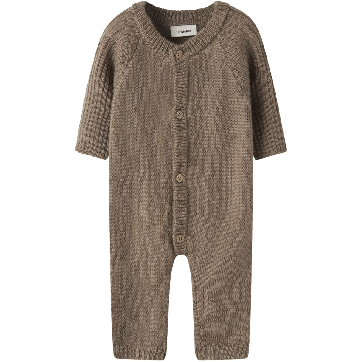 Lil'Atelier Sepia Tint Nbmnomo Noa Uld Ls Strik Dragt Lil