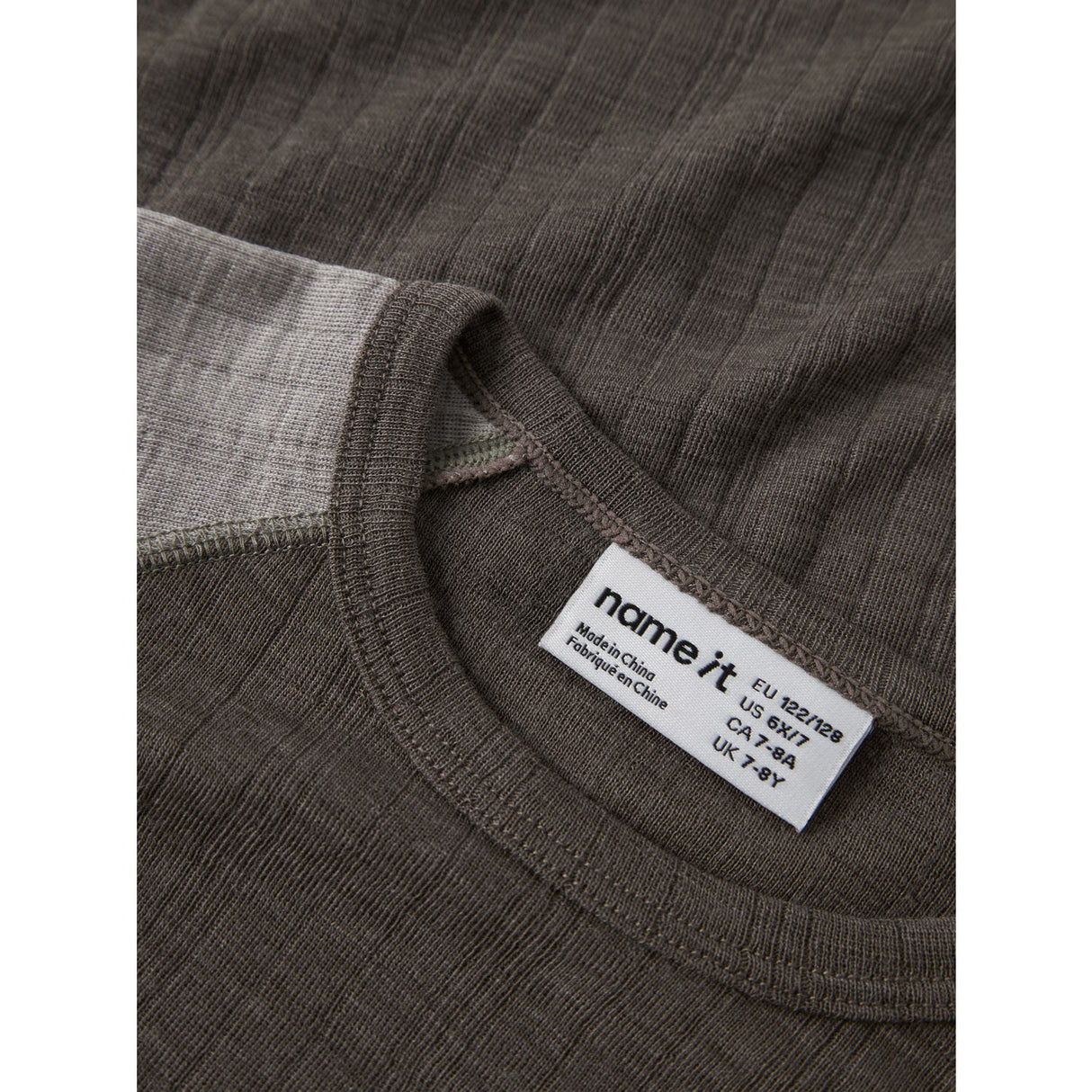 Name It Morel Satellites Sleeves Nkmwang Uld Needle Ls Top Solid