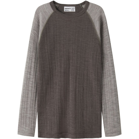 Name It Morel Satellites Sleeves Nkmwang Uld Needle Ls Top Solid