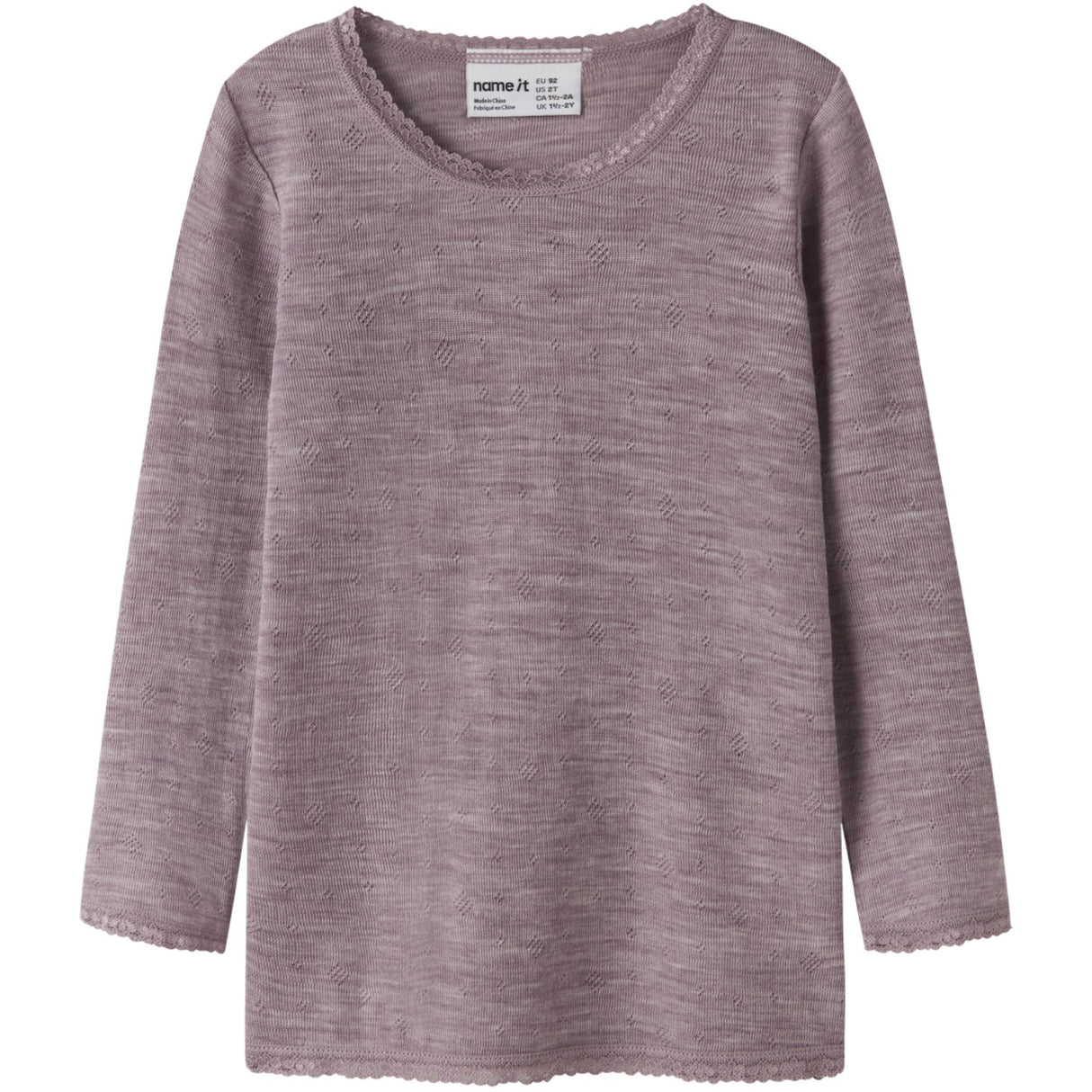 Name It Toadstool Nmfwang Uld Needle Ls Top Solid Noos