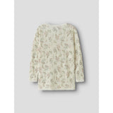 Name It Snow White Flowers + Leafs Nmfwang Uld Needle Ls Top Noos