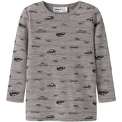 Name It Satellite Highway Nmmwang Uld Rib Ls Top Aop Noos