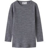 Name It Folkstone Gray Nmnwax Uld Rib Ls Top Noos