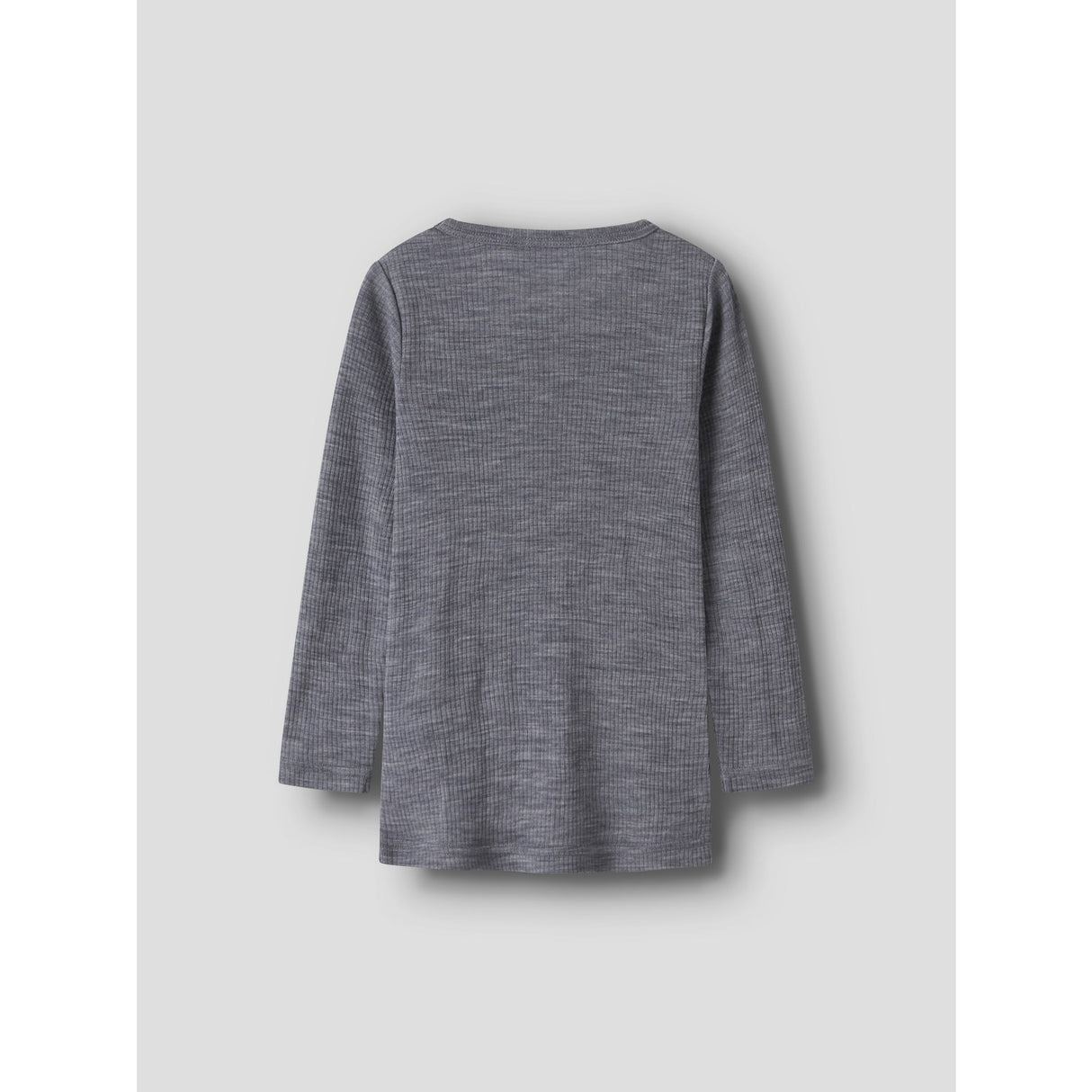 Name It Folkstone Gray Nmnwax Uld Rib Ls Top Noos