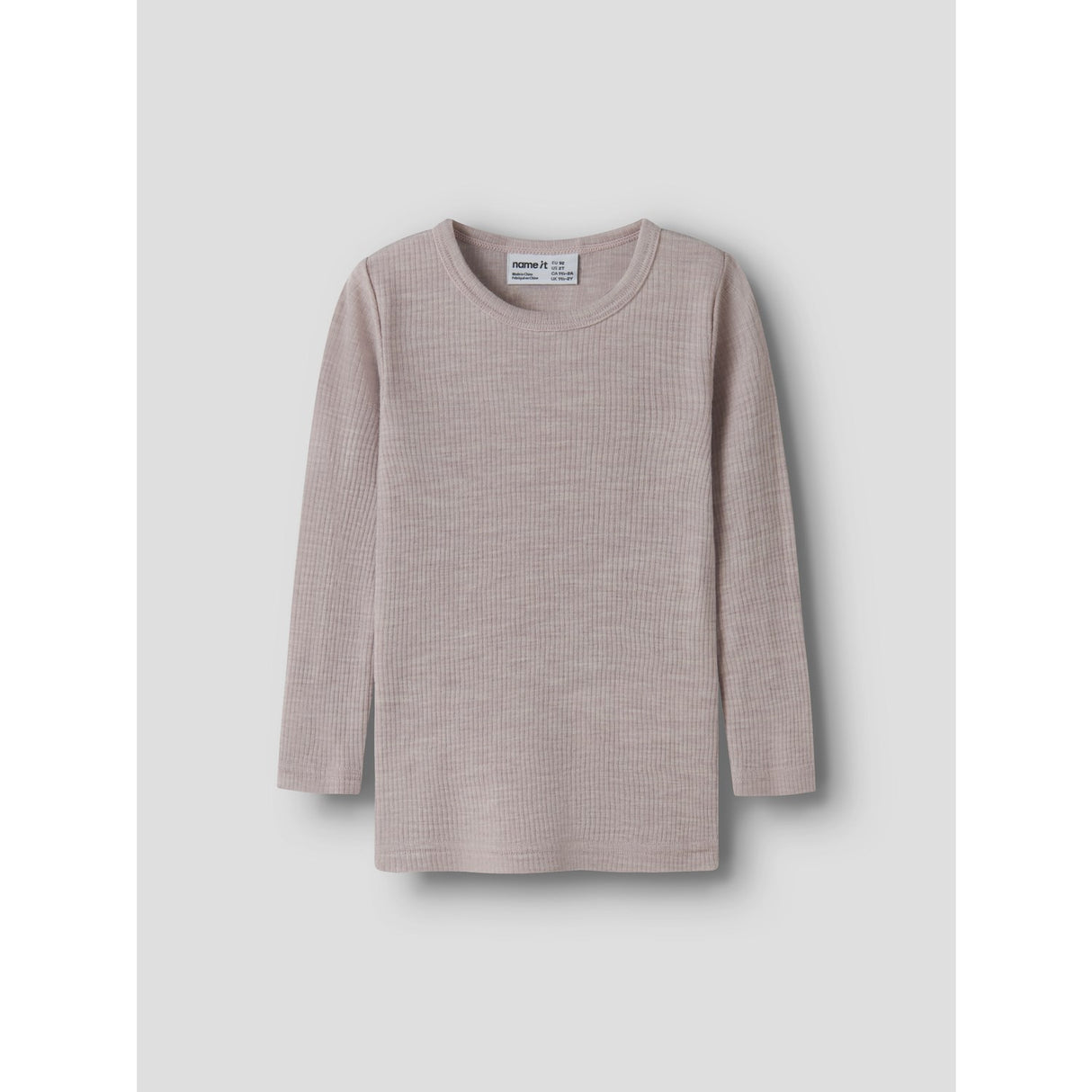 Name It Violet Ice Nmnwax Uld Rib Ls Top Noos