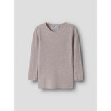 Name It Violet Ice Nmnwax Uld Rib Ls Top Noos