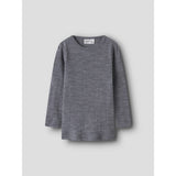 Name It Folkstone Gray Nmnwax Uld Rib Ls Top Noos