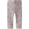 Name It Violet Ice Flowers And Leafs Nbfwang Uld Needle Leggings Noos