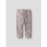 Name It Violet Ice Flowers And Leafs Nbfwang Uld Needle Leggings Noos