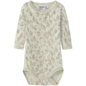 Name It Snow White Flowers + Leafs Nbfwang Uld Needle Ls Body Noos