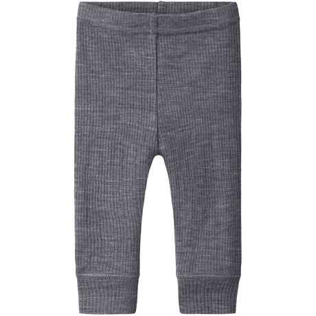 Name It Folkstone Gray Nbnwax Uld Rib Leggings Noos