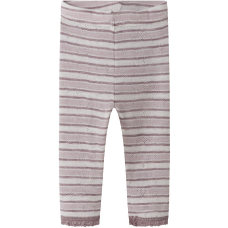 Name It Snow White Toadstool+Violet Ice Nbfwang Uld Needle Leggings Noos