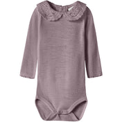 Name It Toadstool Nbfwang Uld Needle Ls Body W/Collar