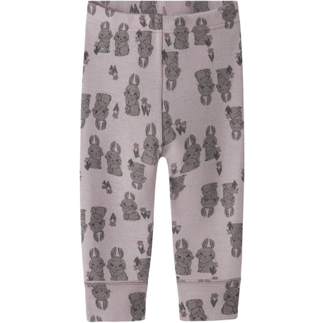 Name It Violet Ice Bunnies Nbfwillow Uld Leggings