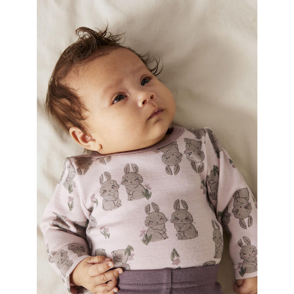Name It Violet Ice Bunnies Nbfwillow Uld Ls Body