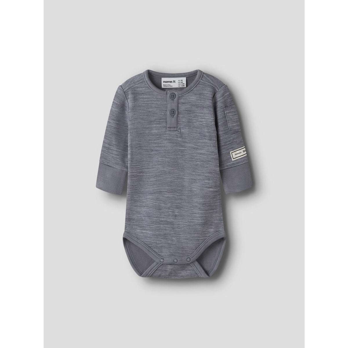 Name It Folkstone Gray Nbmwyla Wo/Vi Ls Body