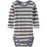 Name It Snow White Morel/Folkstone Gray Nbmwang Uld Needle Ls Body Noos
