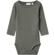 Name It Mulled Basil Nbmwossa Wo/Si Rib Ls Body