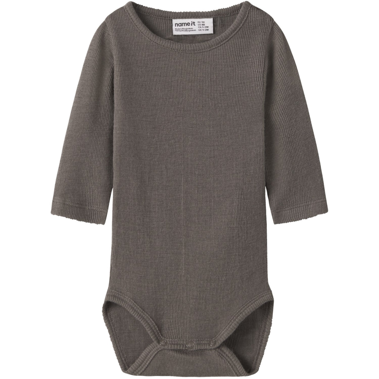 Name It Morel Nbmwossa Wo/Si Rib Ls Body