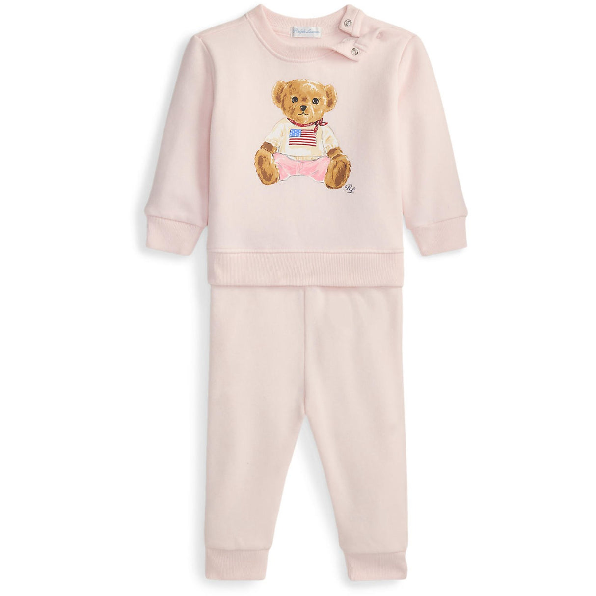 Ralph Lauren Baby Delicate Pink Pant Sæt