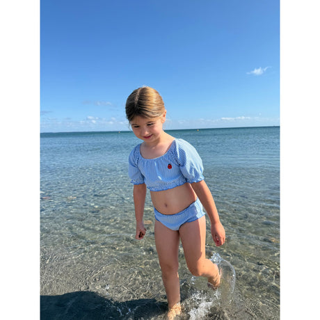 Vanilla COPENHAGEN Blue Ladybug Bikini Seersucker
