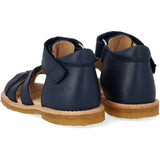 Angulus Navy Begynder Sandal Med Velcrolukning