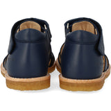 Angulus Navy Begynder Sandal Med Velcrolukning