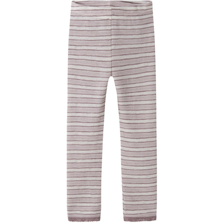 Name It Snow White Violet Ice + Toadstool Nmfwang Uld Needle Leggings Noos