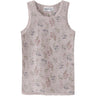 Name It Violet Ice Flowers + Leafs Nmfwang Uld Needle Tank Top