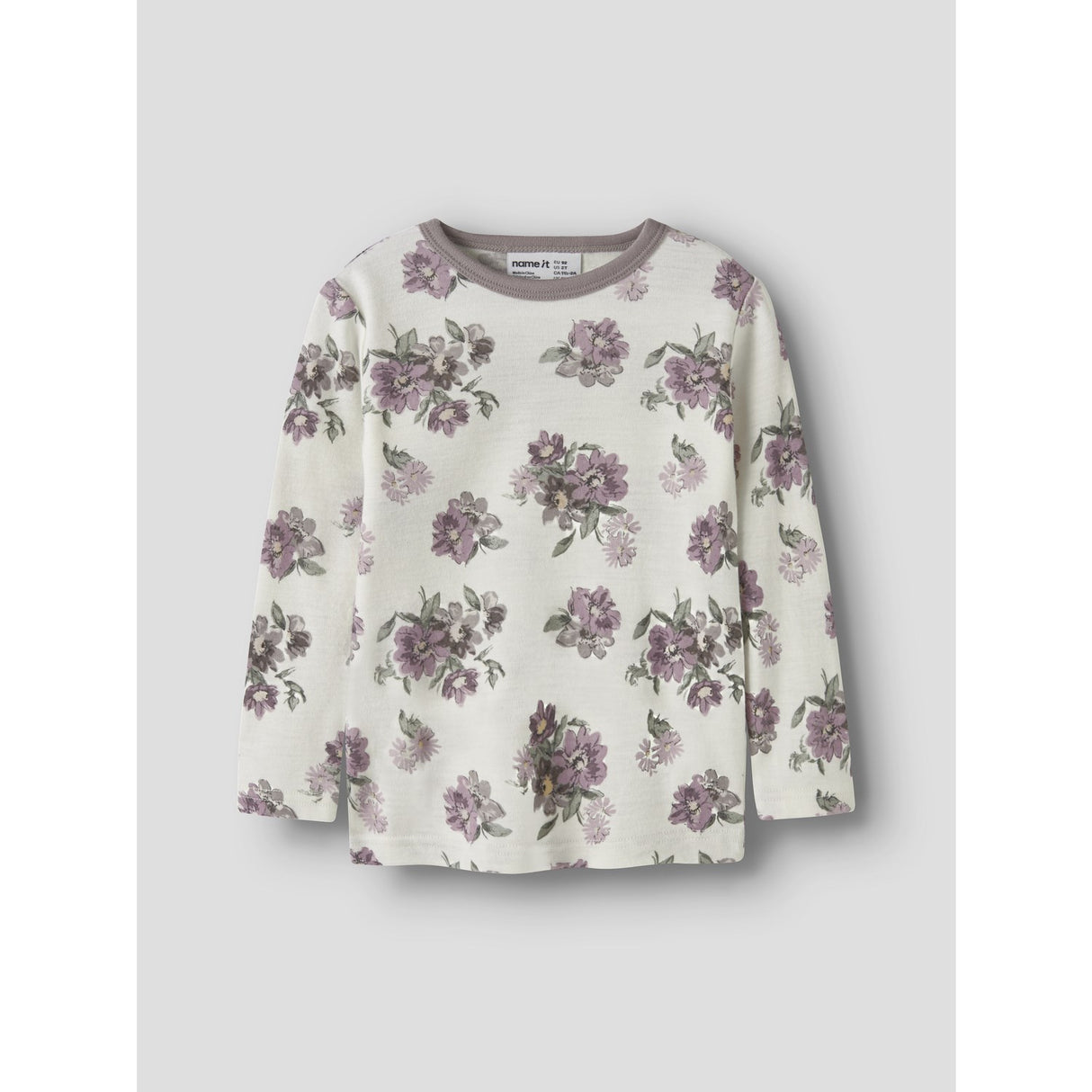 Name It Snow White Flower Bouquet Nmfwillitus Uld Ls Top