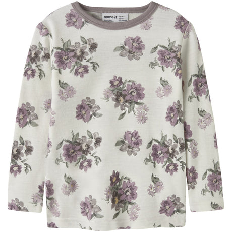 Name It Snow White Flower Bouquet Nmfwillitus Uld Ls Top
