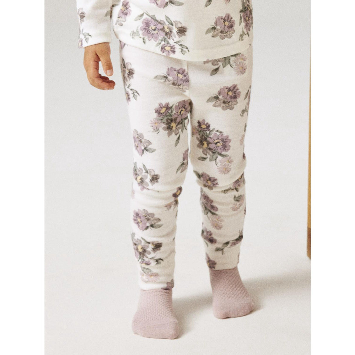 Name It Snow White Flower Bouquet Nmfwillitus Uld Leggings