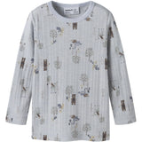 Name It Arctic Ice Forest Animals Nmmwang Uld Needle Ls Top Noos