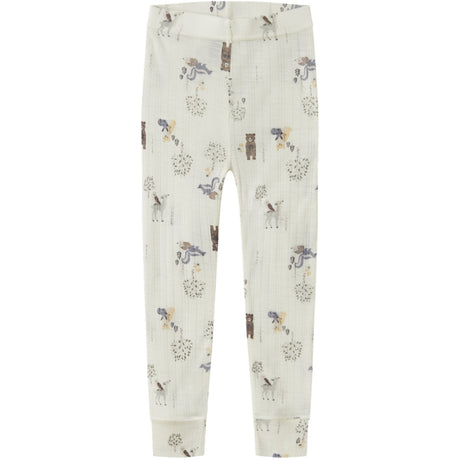 Name It Snow White Forest Animals Nmmwang Uld Needle Longjohn Noos