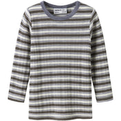 Name It Snow White Morel/Folksotne Gray Nmmwang Uld Needle Ls Top Noos