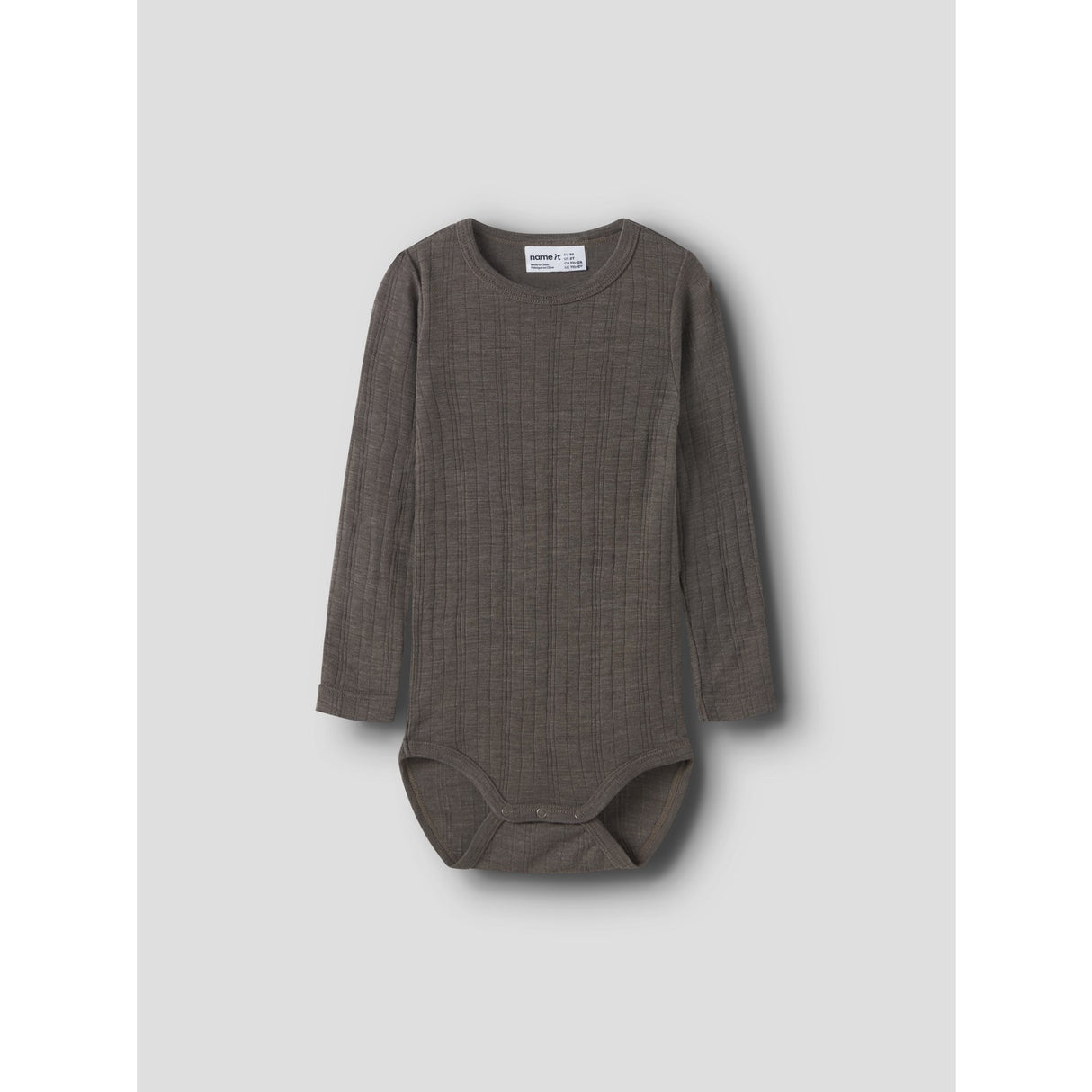 Name It Morel Nmmwang Uld Needle Ls Body Solid